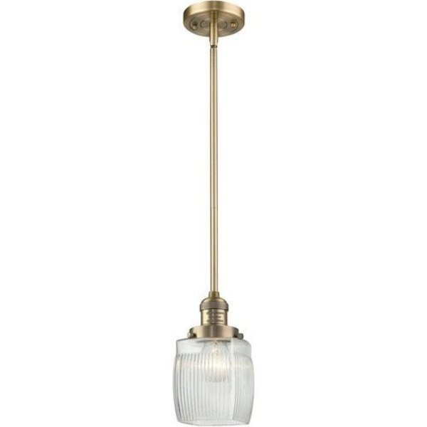 Innovations Lighting 1 Light Vintage Dimmable Led Colton 8" Mini Pendant 201S-BB-G302-LED
